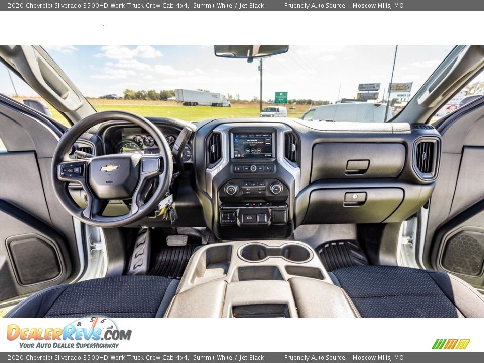 Jet Black Interior - 2020 Chevrolet Silverado 3500HD Work Truck Crew Cab 4x4 Photo #26