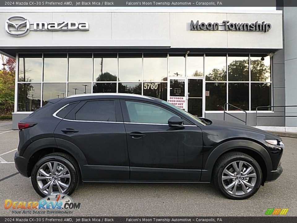 2024 Mazda CX-30 S Preferred AWD Jet Black Mica / Black Photo #1