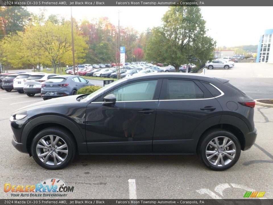 Jet Black Mica 2024 Mazda CX-30 S Preferred AWD Photo #6