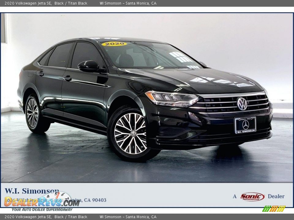 2020 Volkswagen Jetta SE Black / Titan Black Photo #1