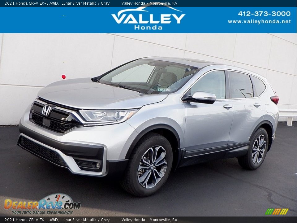 2021 Honda CR-V EX-L AWD Lunar Silver Metallic / Gray Photo #1