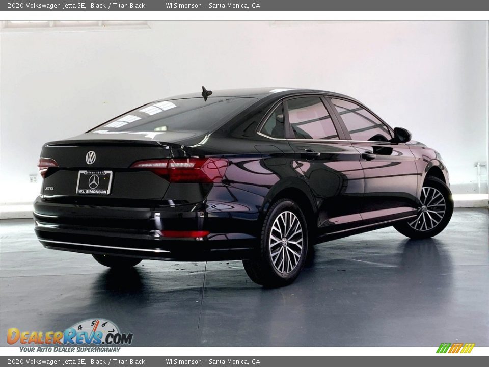 2020 Volkswagen Jetta SE Black / Titan Black Photo #13