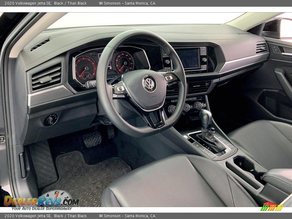 Titan Black Interior - 2020 Volkswagen Jetta SE Photo #14