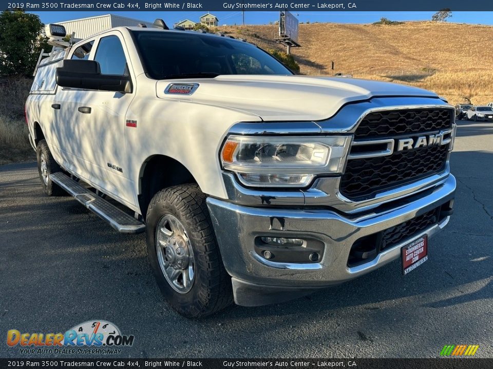 2019 Ram 3500 Tradesman Crew Cab 4x4 Bright White / Black Photo #1