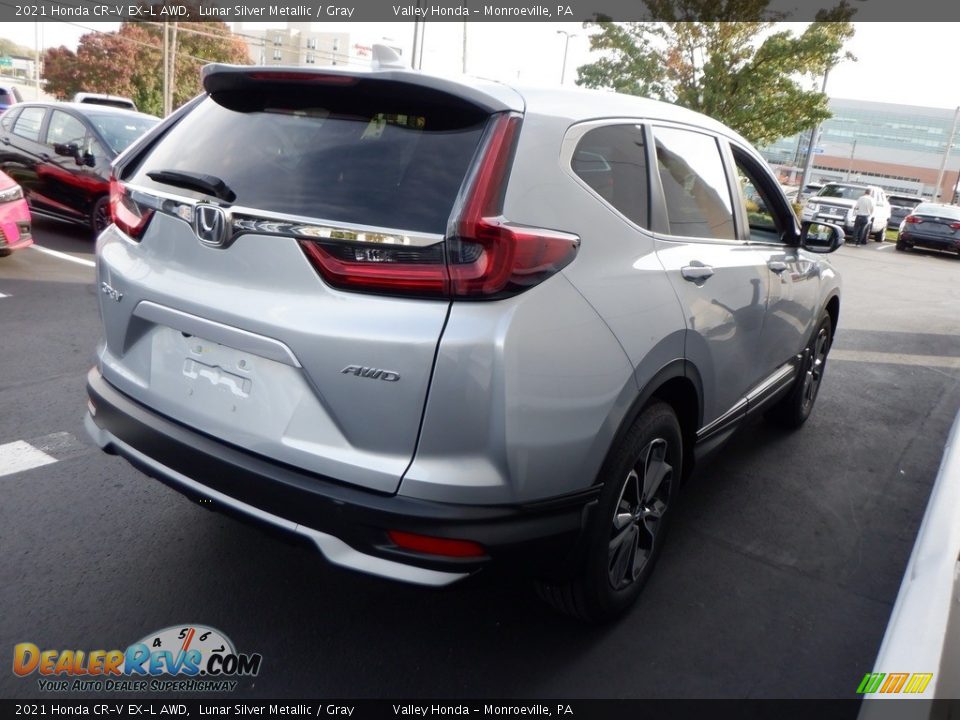 2021 Honda CR-V EX-L AWD Lunar Silver Metallic / Gray Photo #5