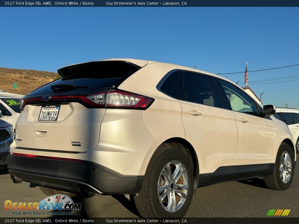 2017 Ford Edge SEL AWD Oxford White / Ebony Photo #6