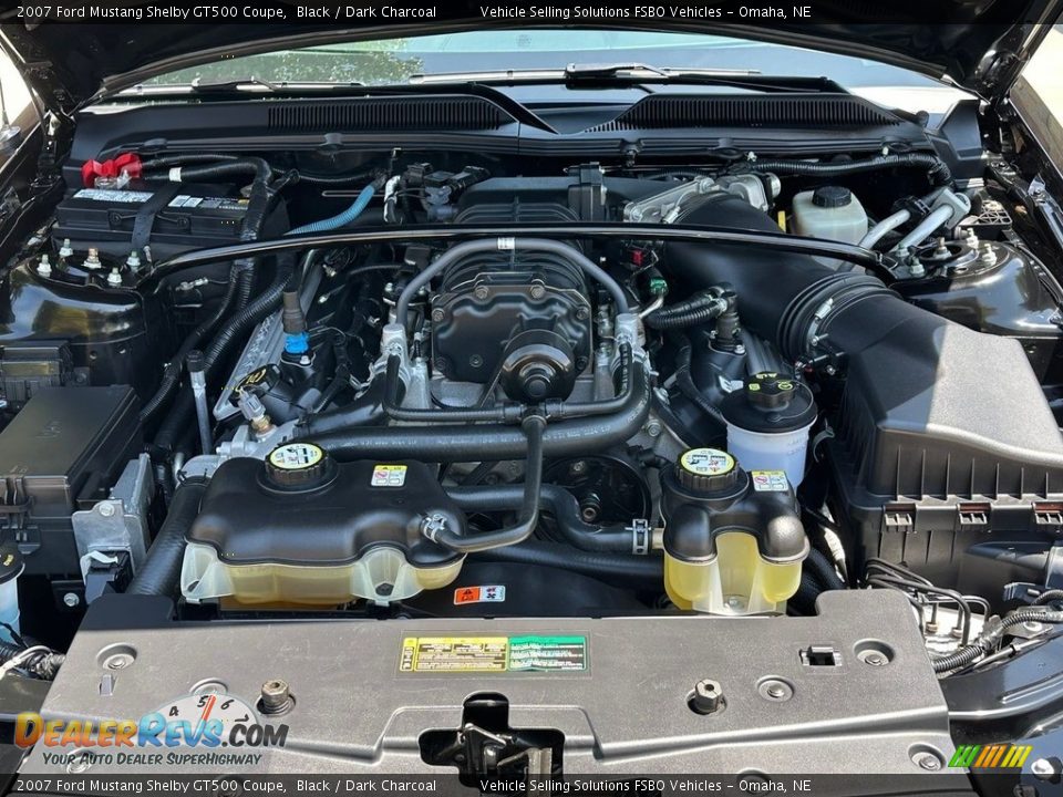 2007 Ford Mustang Shelby GT500 Coupe Black / Dark Charcoal Photo #10