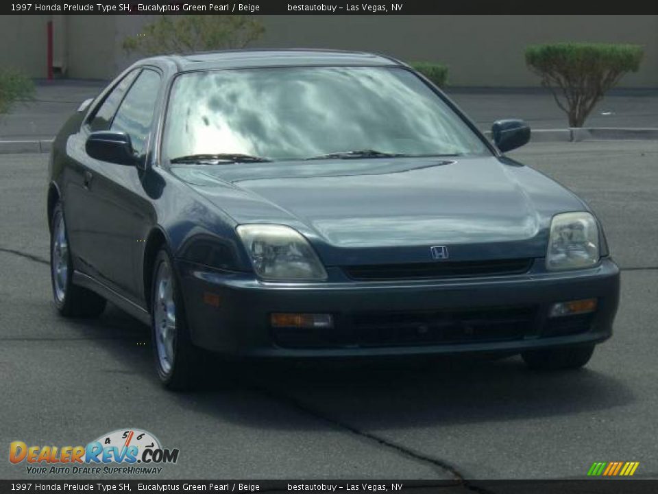 1997 Honda Prelude Type SH Eucalyptus Green Pearl / Beige Photo #29