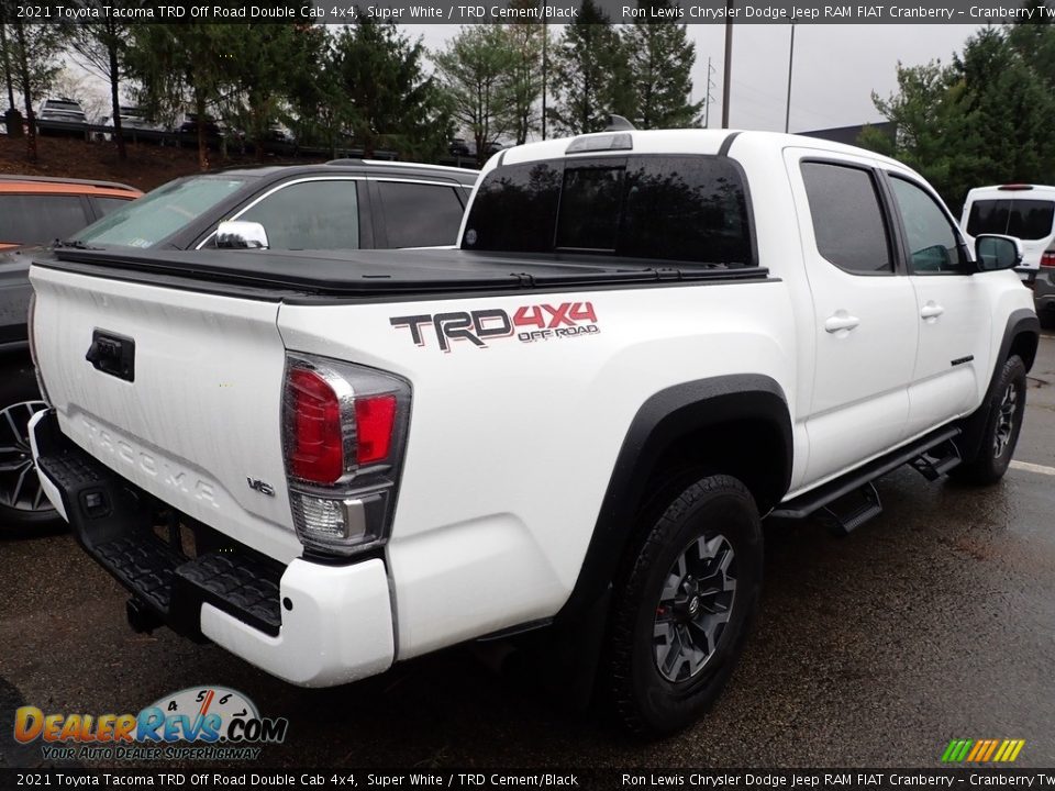 Super White 2021 Toyota Tacoma TRD Off Road Double Cab 4x4 Photo #3