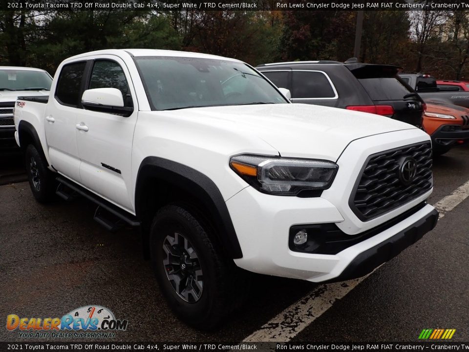 Super White 2021 Toyota Tacoma TRD Off Road Double Cab 4x4 Photo #4