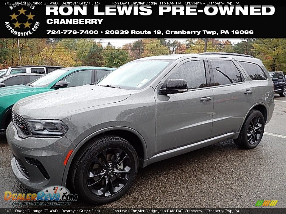 2021 Dodge Durango GT AWD Destroyer Gray / Black Photo #1