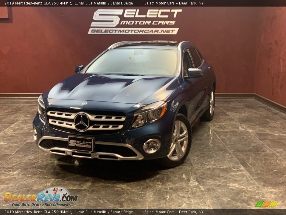 2019 Mercedes-Benz GLA 250 4Matic Lunar Blue Metallic / Sahara Beige Photo #1