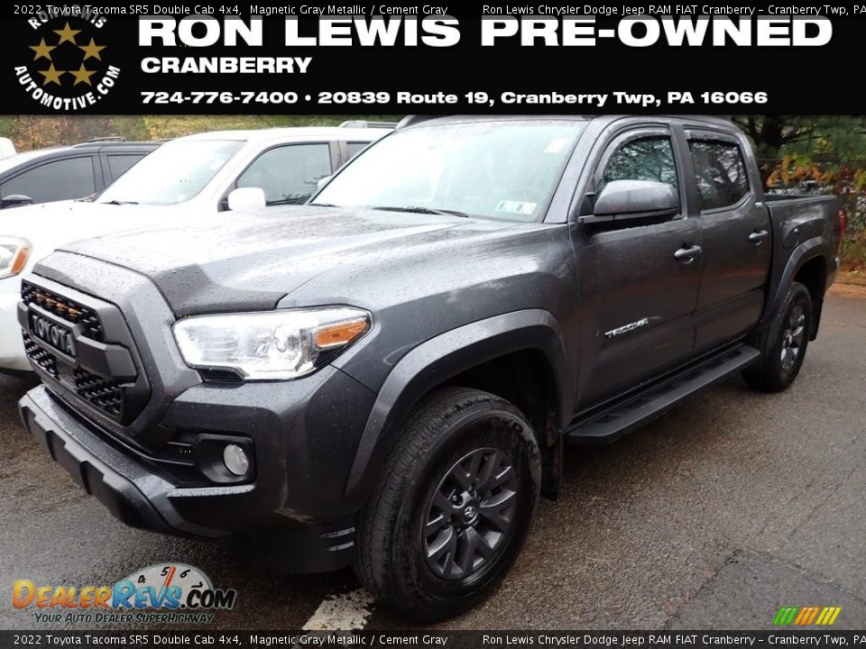 2022 Toyota Tacoma SR5 Double Cab 4x4 Magnetic Gray Metallic / Cement Gray Photo #1