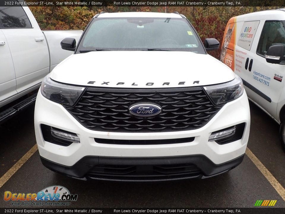 2022 Ford Explorer ST-Line Star White Metallic / Ebony Photo #3