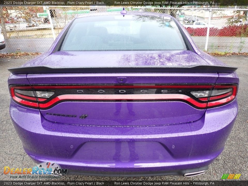 Plum Crazy Pearl 2023 Dodge Charger SXT AWD Blacktop Photo #4