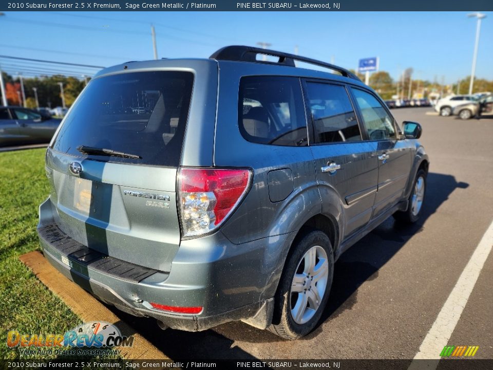 2010 Subaru Forester 2.5 X Premium Sage Green Metallic / Platinum Photo #2