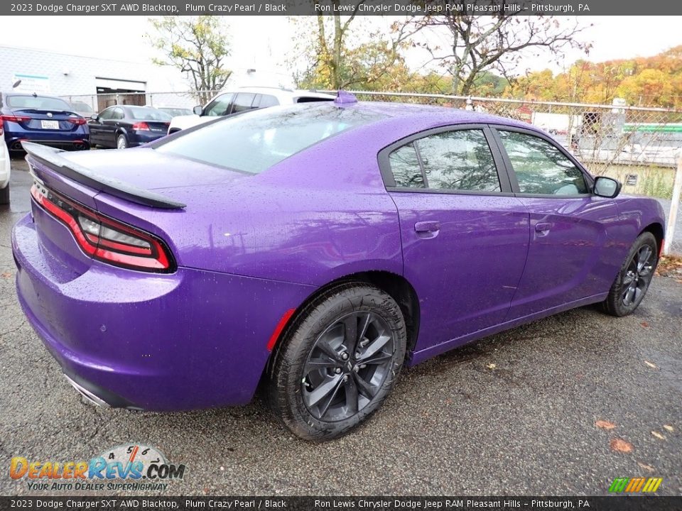 Plum Crazy Pearl 2023 Dodge Charger SXT AWD Blacktop Photo #6