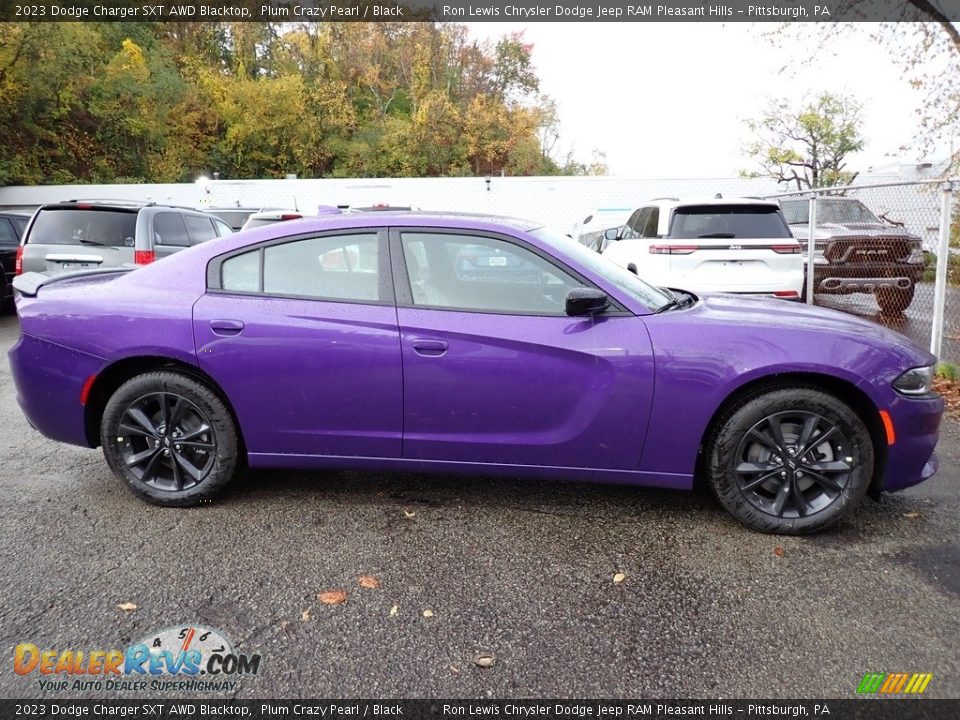 Plum Crazy Pearl 2023 Dodge Charger SXT AWD Blacktop Photo #7