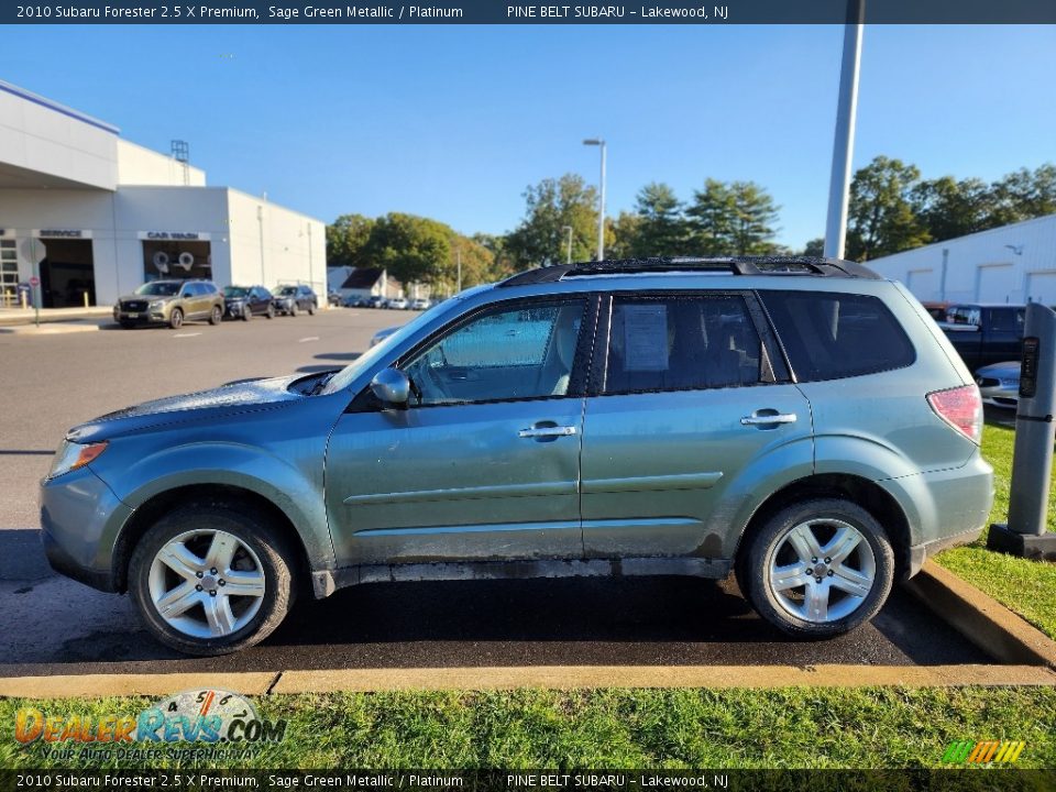 2010 Subaru Forester 2.5 X Premium Sage Green Metallic / Platinum Photo #5