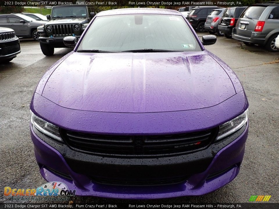 Plum Crazy Pearl 2023 Dodge Charger SXT AWD Blacktop Photo #9