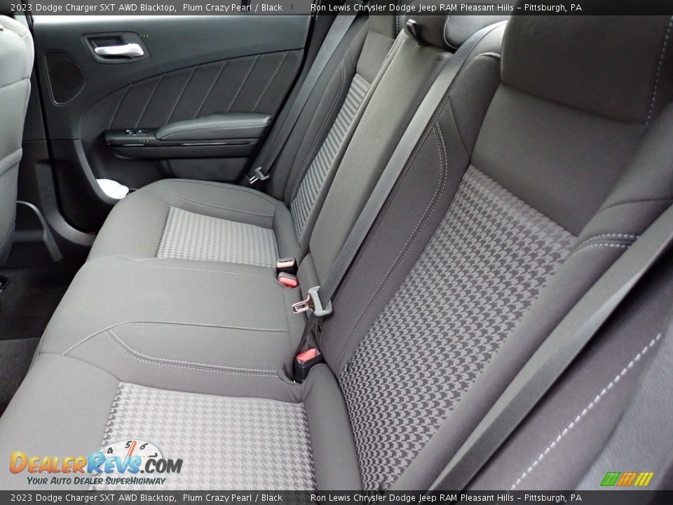 Rear Seat of 2023 Dodge Charger SXT AWD Blacktop Photo #12