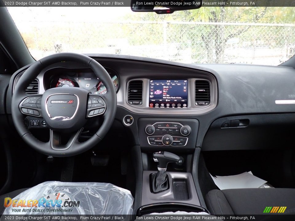 Dashboard of 2023 Dodge Charger SXT AWD Blacktop Photo #13