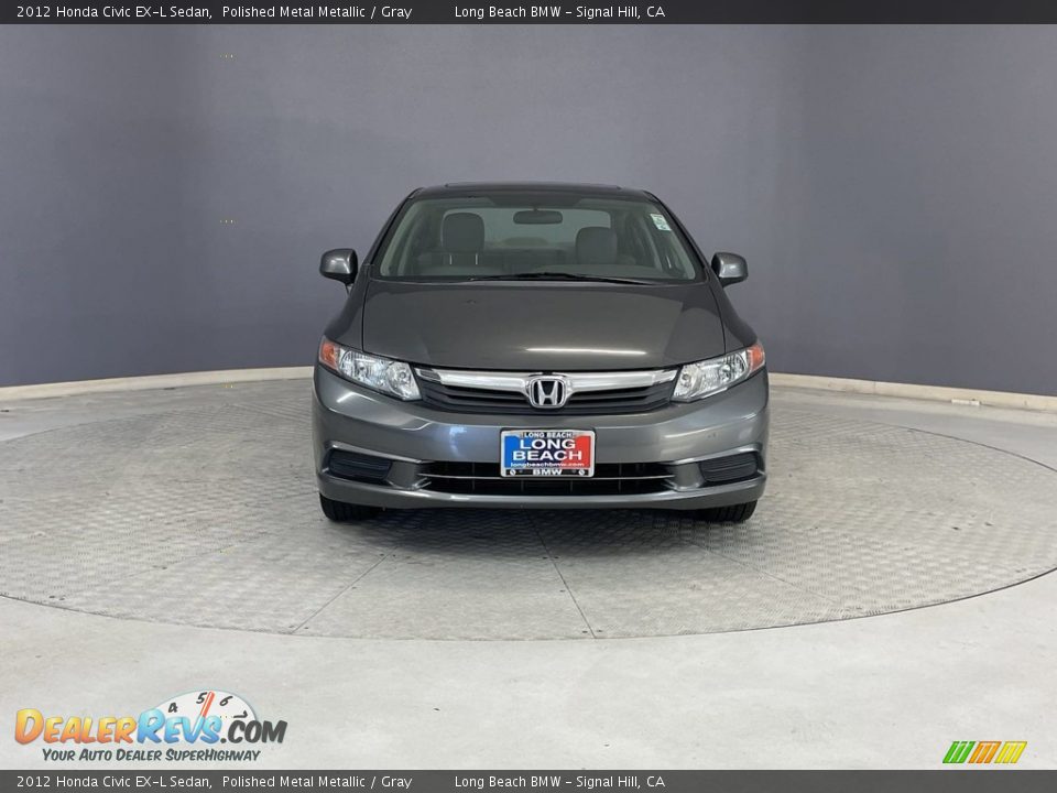 2012 Honda Civic EX-L Sedan Polished Metal Metallic / Gray Photo #2