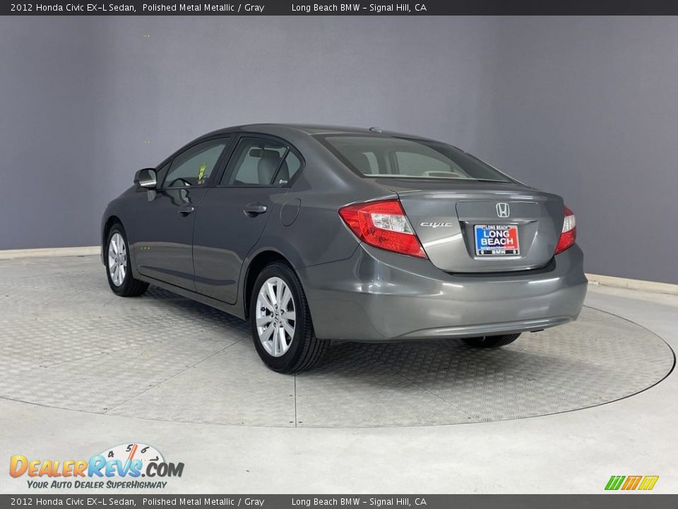 2012 Honda Civic EX-L Sedan Polished Metal Metallic / Gray Photo #3