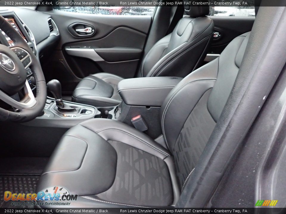 Black Interior - 2022 Jeep Cherokee X 4x4 Photo #12