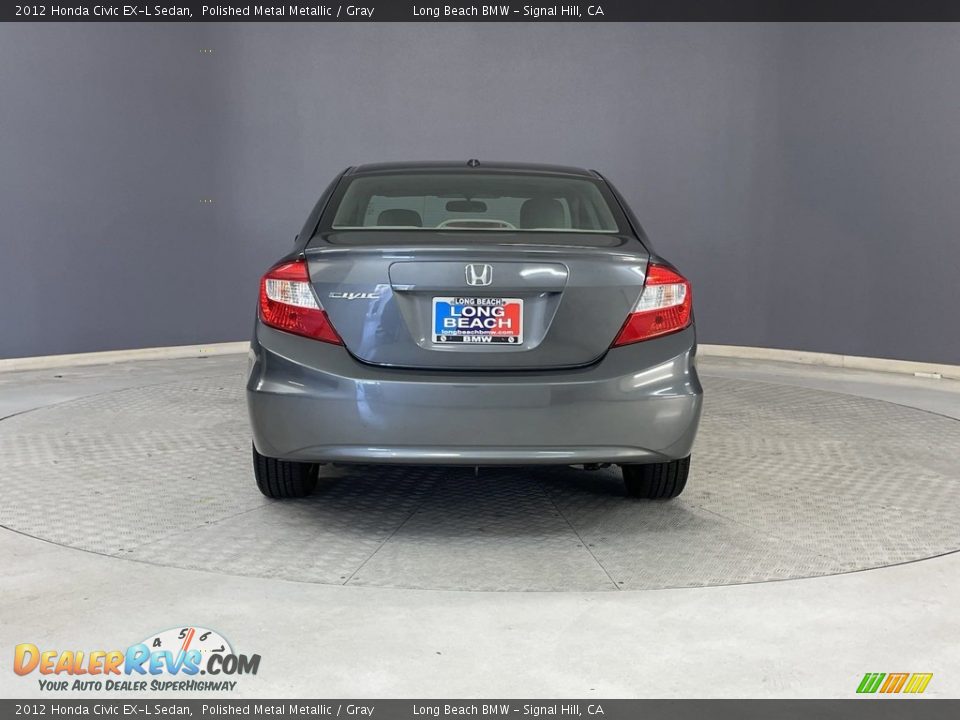 2012 Honda Civic EX-L Sedan Polished Metal Metallic / Gray Photo #4