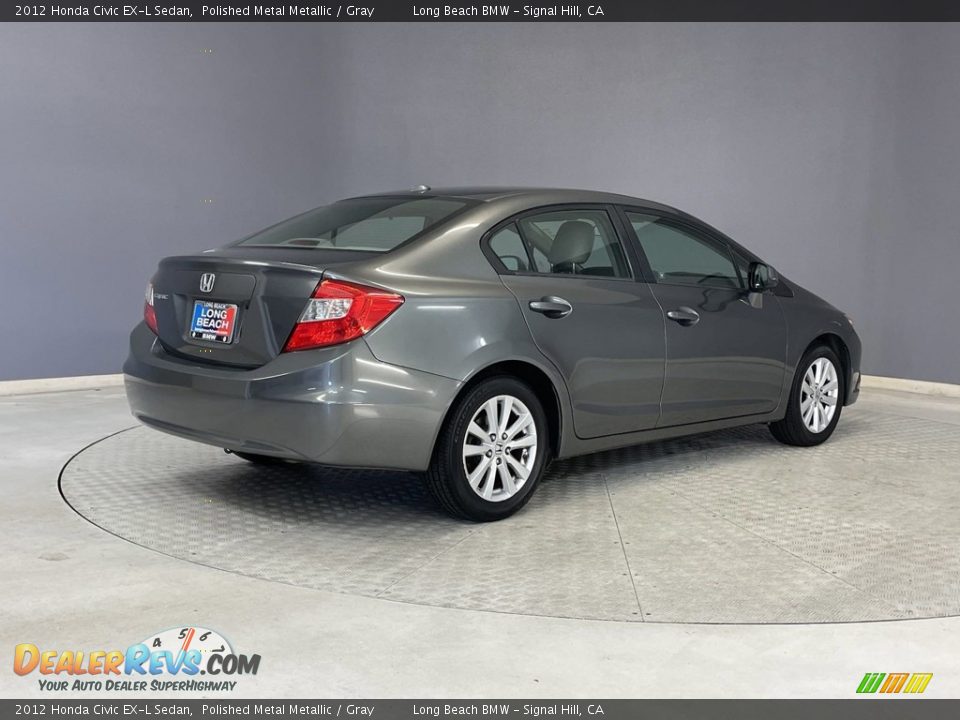 2012 Honda Civic EX-L Sedan Polished Metal Metallic / Gray Photo #5