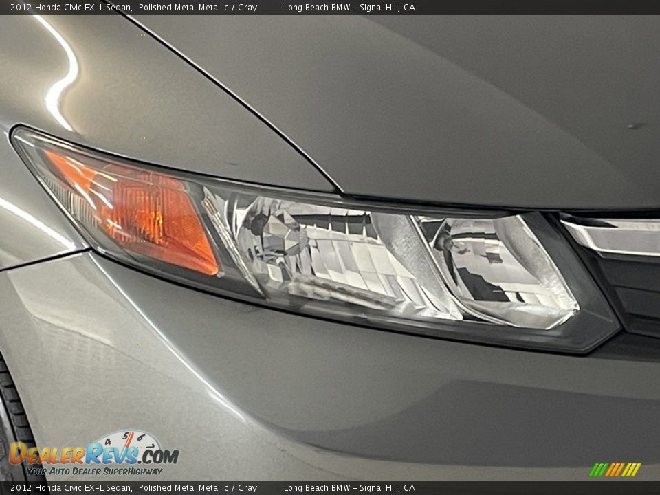2012 Honda Civic EX-L Sedan Polished Metal Metallic / Gray Photo #6