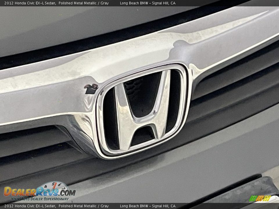 2012 Honda Civic EX-L Sedan Polished Metal Metallic / Gray Photo #7