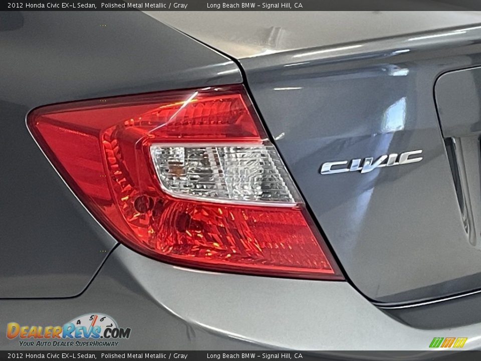 2012 Honda Civic EX-L Sedan Polished Metal Metallic / Gray Photo #8