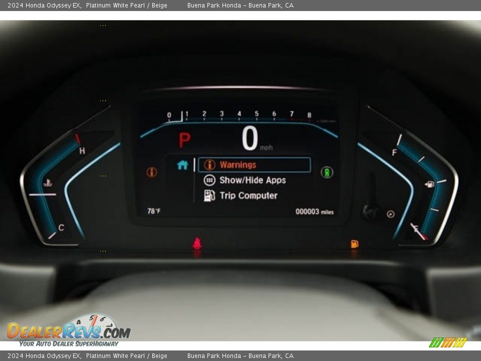2024 Honda Odyssey EX Gauges Photo #18