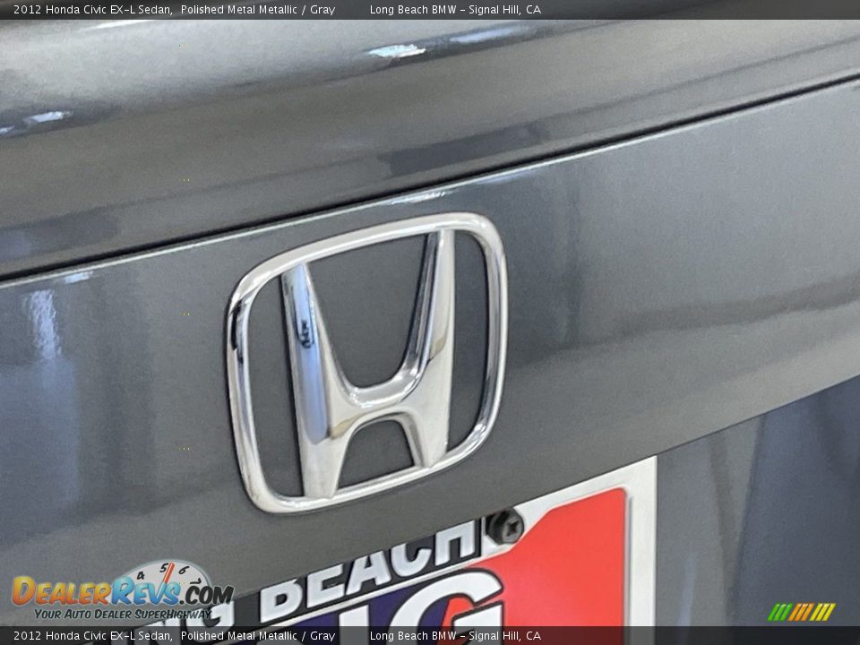 2012 Honda Civic EX-L Sedan Polished Metal Metallic / Gray Photo #9