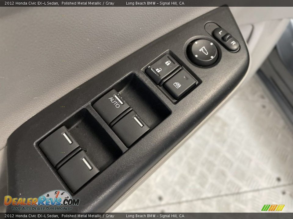 2012 Honda Civic EX-L Sedan Polished Metal Metallic / Gray Photo #13