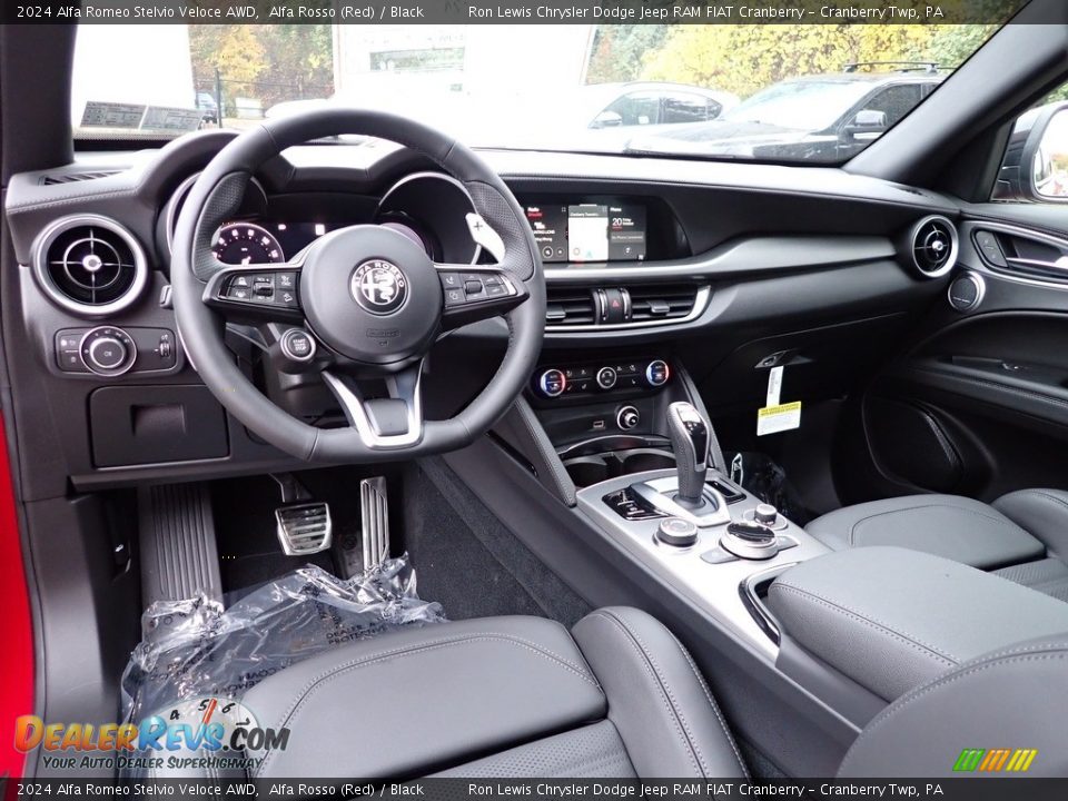 Black Interior - 2024 Alfa Romeo Stelvio Veloce AWD Photo #13