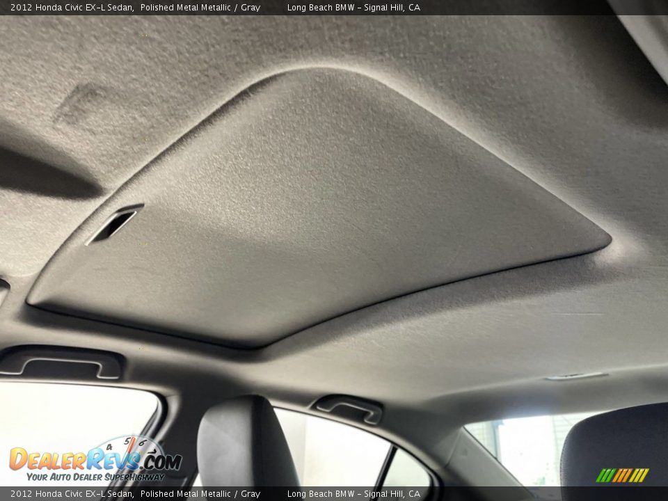 2012 Honda Civic EX-L Sedan Polished Metal Metallic / Gray Photo #27