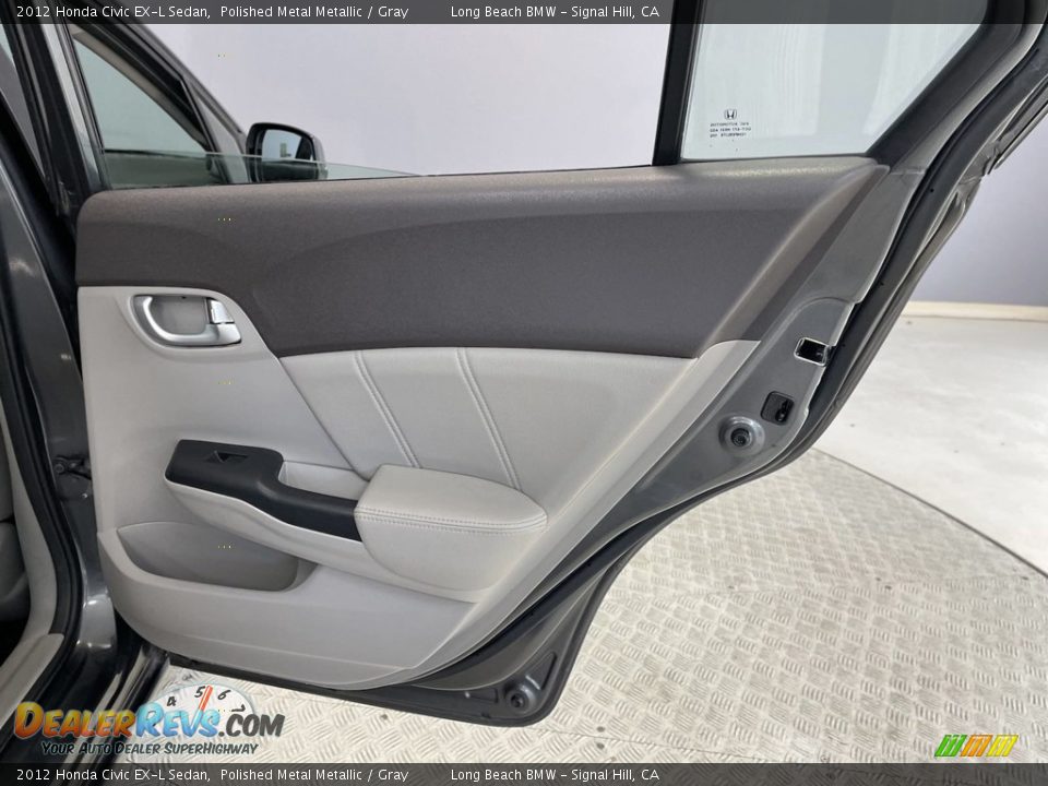 2012 Honda Civic EX-L Sedan Polished Metal Metallic / Gray Photo #31