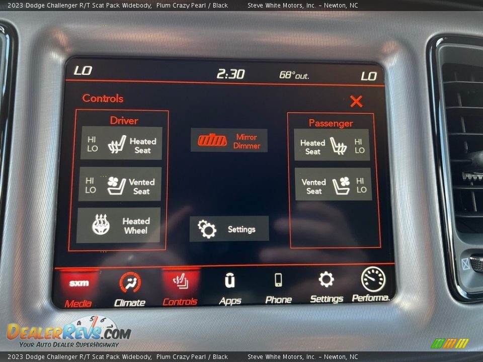 Controls of 2023 Dodge Challenger R/T Scat Pack Widebody Photo #21