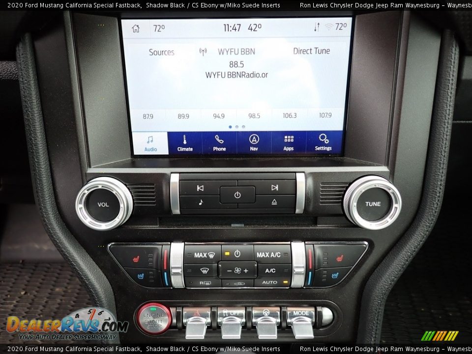 Controls of 2020 Ford Mustang California Special Fastback Photo #19