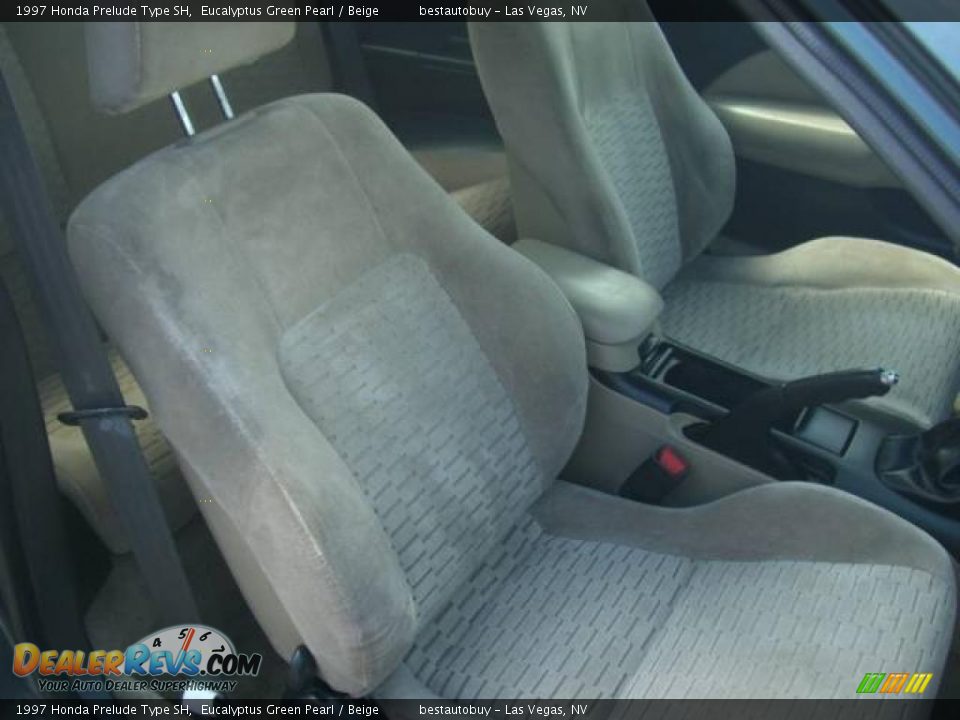 1997 Honda Prelude Type SH Eucalyptus Green Pearl / Beige Photo #36