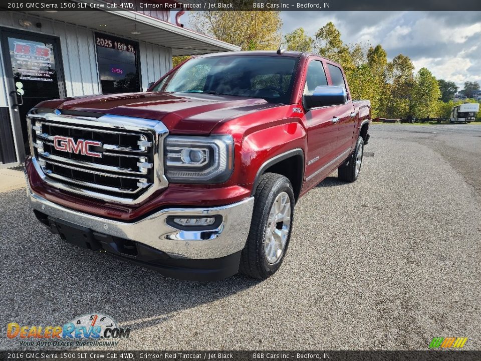 2016 GMC Sierra 1500 SLT Crew Cab 4WD Crimson Red Tintcoat / Jet Black Photo #8