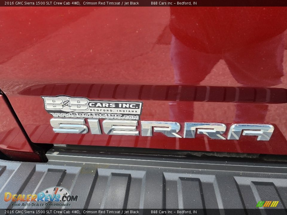 2016 GMC Sierra 1500 SLT Crew Cab 4WD Crimson Red Tintcoat / Jet Black Photo #33