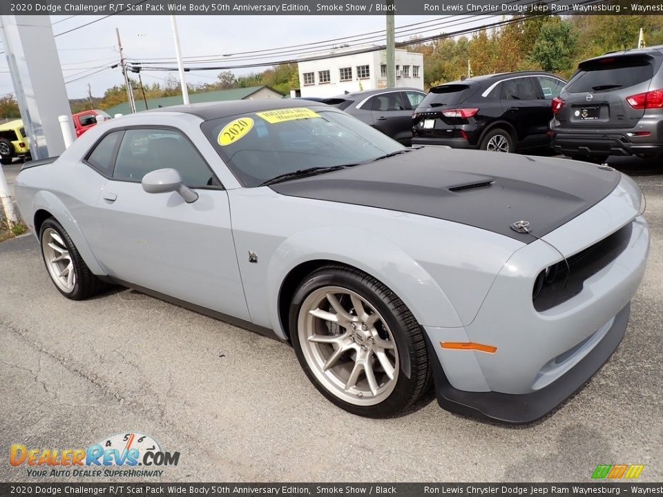 Front 3/4 View of 2020 Dodge Challenger R/T Scat Pack Wide Body 50th Anniversary Edition Photo #8