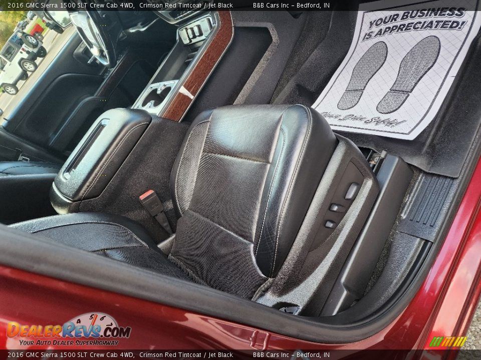 2016 GMC Sierra 1500 SLT Crew Cab 4WD Crimson Red Tintcoat / Jet Black Photo #35