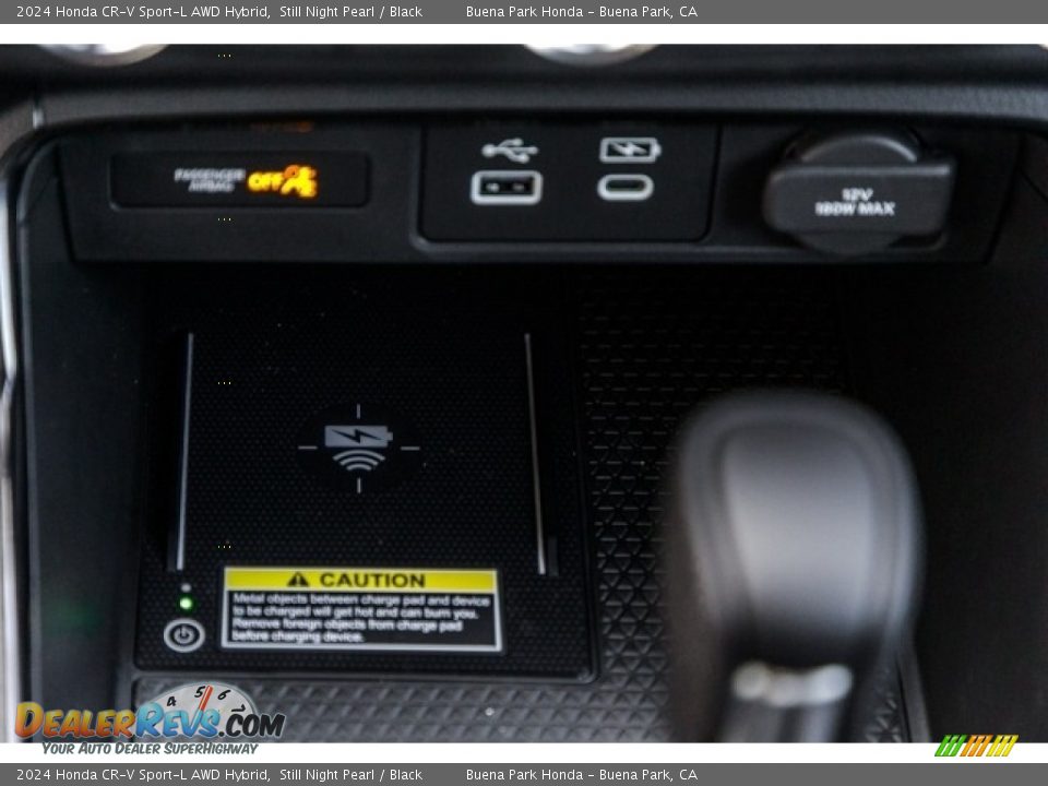 2024 Honda CR-V Sport-L AWD Hybrid Still Night Pearl / Black Photo #22