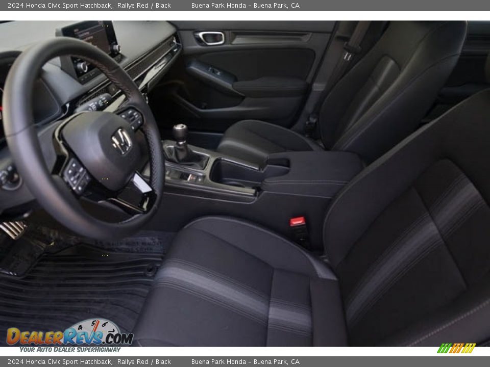 Front Seat of 2024 Honda Civic Sport Hatchback Photo #15