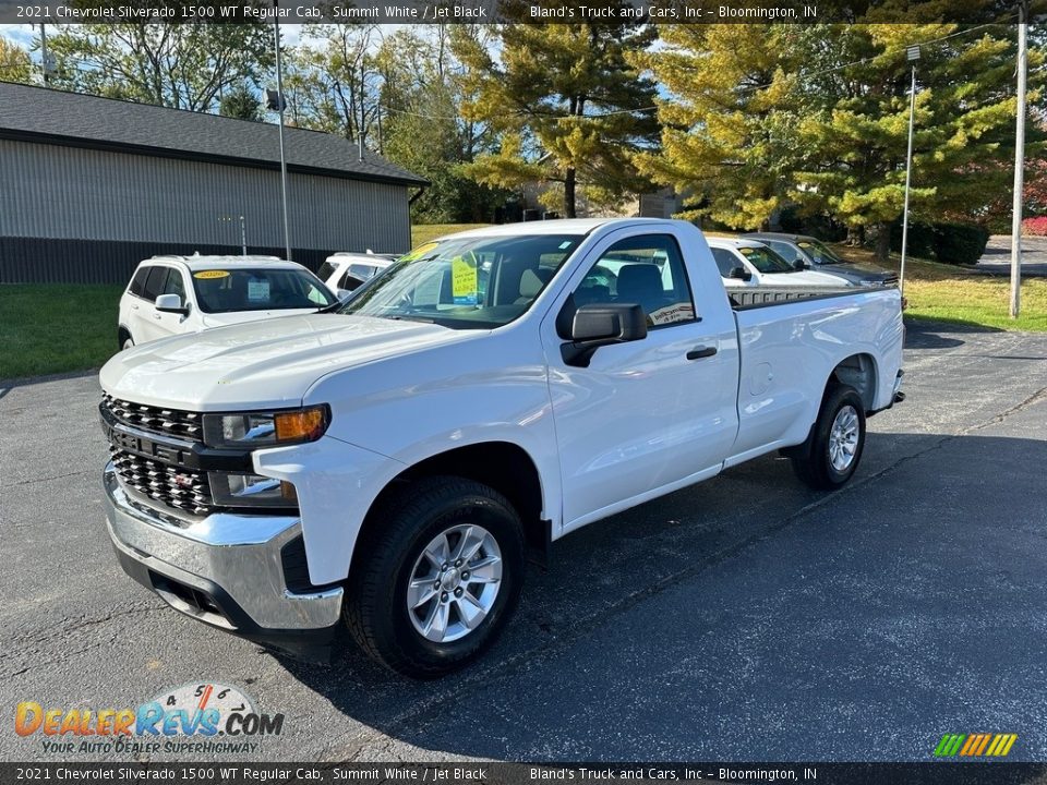 2021 Chevrolet Silverado 1500 WT Regular Cab Summit White / Jet Black Photo #2